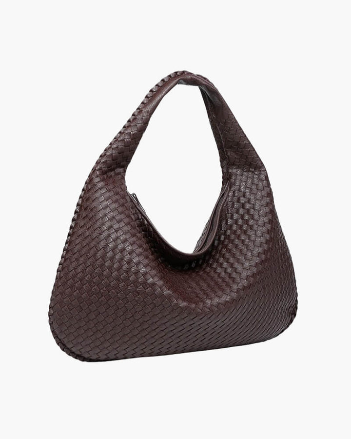 Charlotte - Woven Grid Shoulder Bag