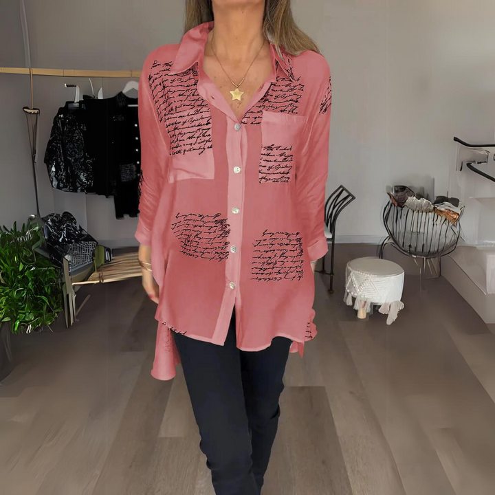 Sofia - Oversized Button-Up Blouse