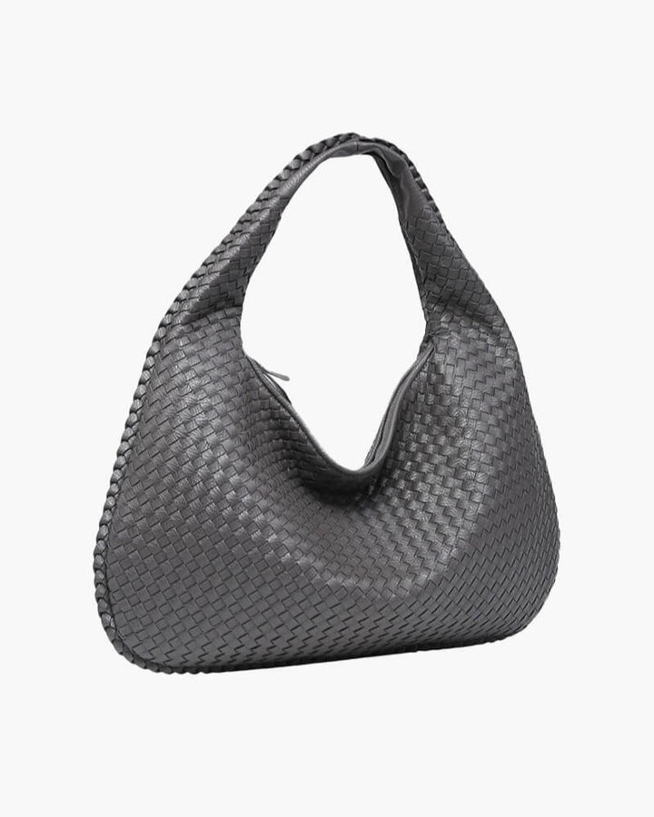 Charlotte - Woven Grid Shoulder Bag