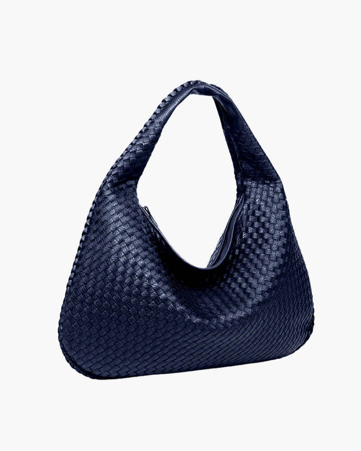 Charlotte - Woven Grid Shoulder Bag