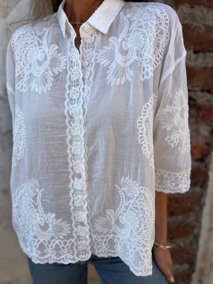 Theresa - Elegant Lace Blouse