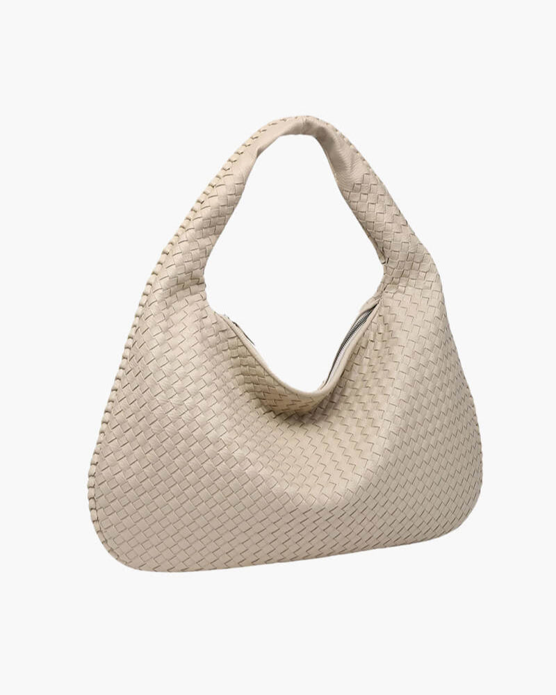 Charlotte - Woven Grid Shoulder Bag