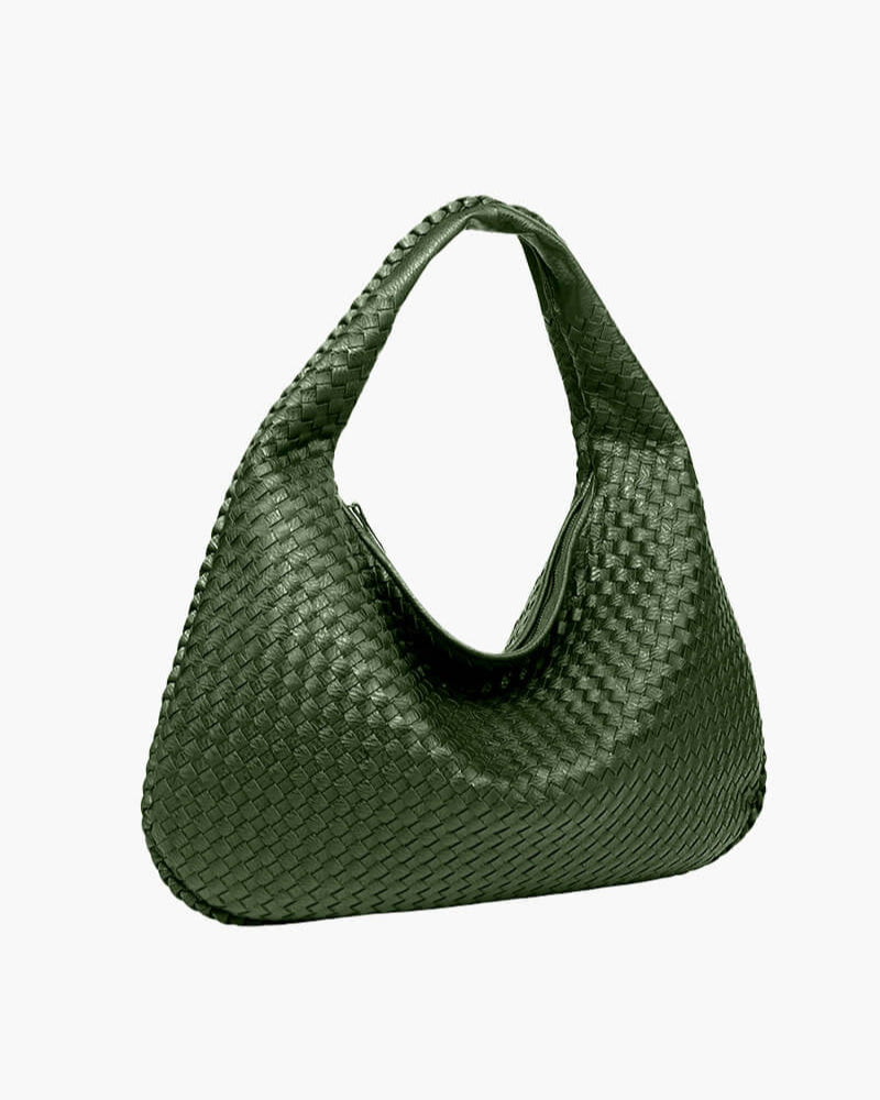 Charlotte - Woven Grid Shoulder Bag