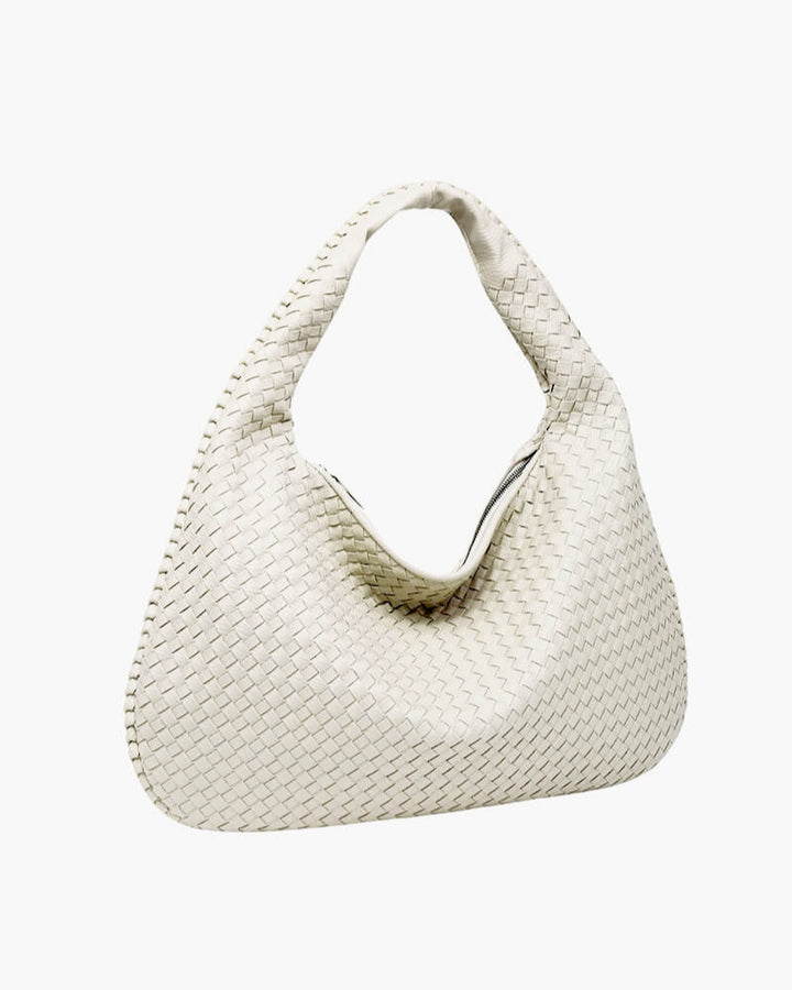 Charlotte - Woven Grid Shoulder Bag