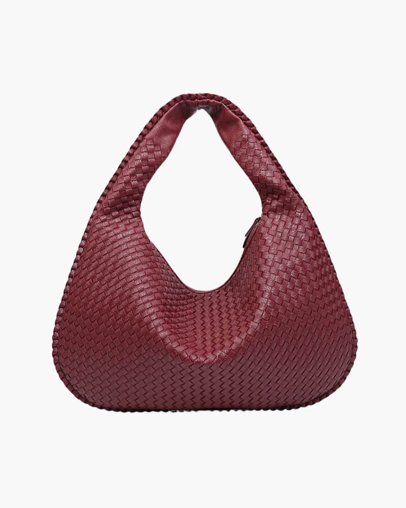 Charlotte - Woven Grid Shoulder Bag