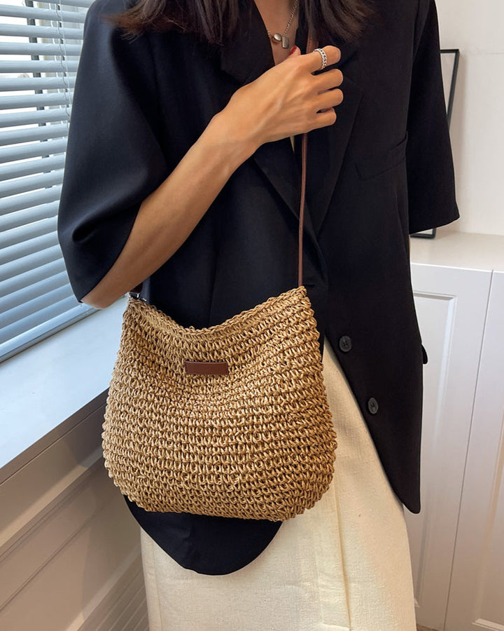 Elena - Woven Summer Shoulder Bag