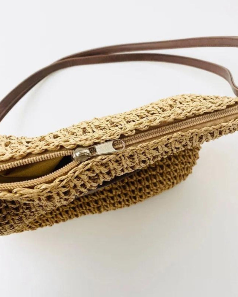 Elena - Woven Summer Shoulder Bag