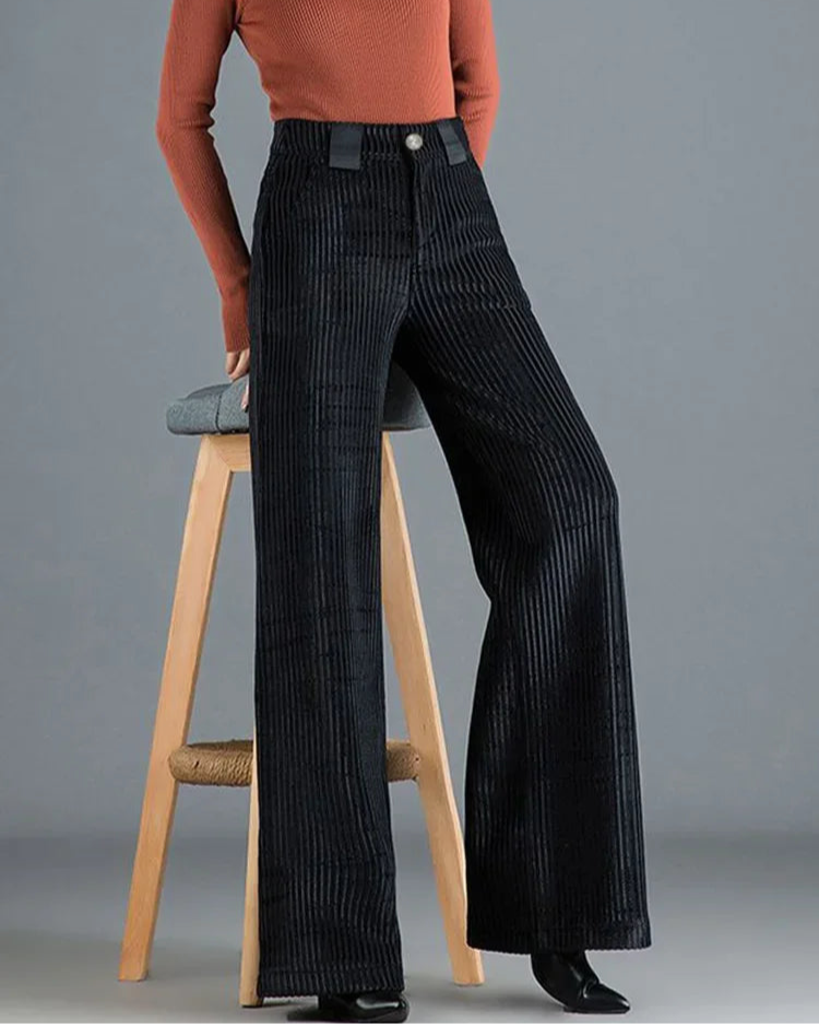 Vera - Velvet Wide-Leg Pants