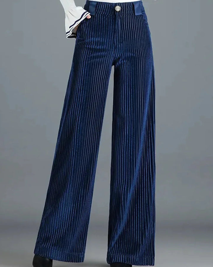 Vera - Velvet Wide-Leg Pants