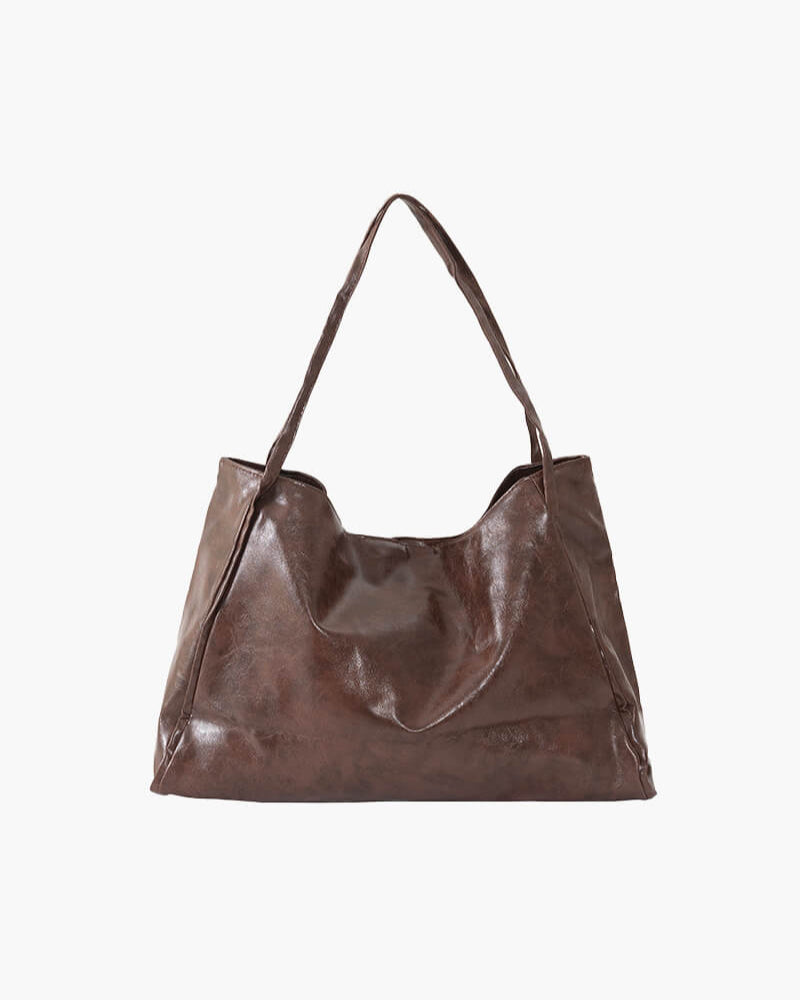 Lily - Faux Leather Shopper Bag