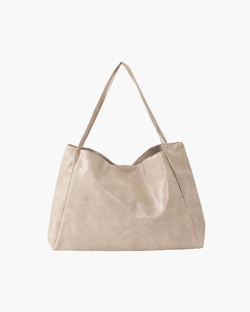 Lily - Faux Leather Shopper Bag