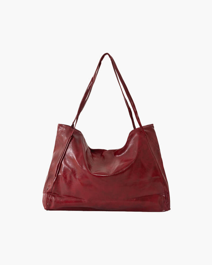 Lily - Faux Leather Shopper Bag