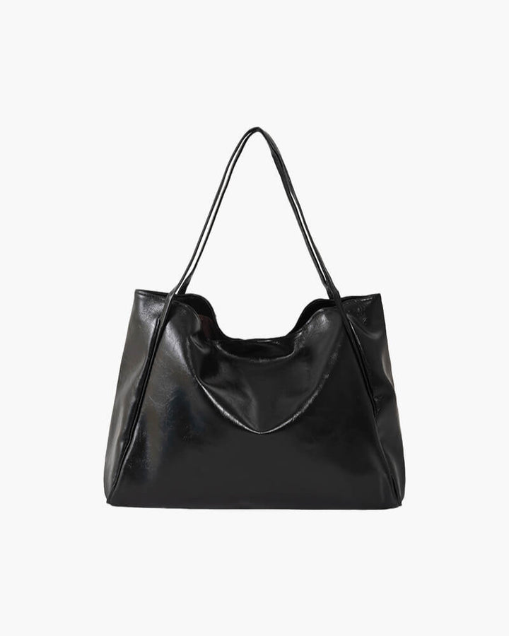 Lily - Faux Leather Shopper Bag