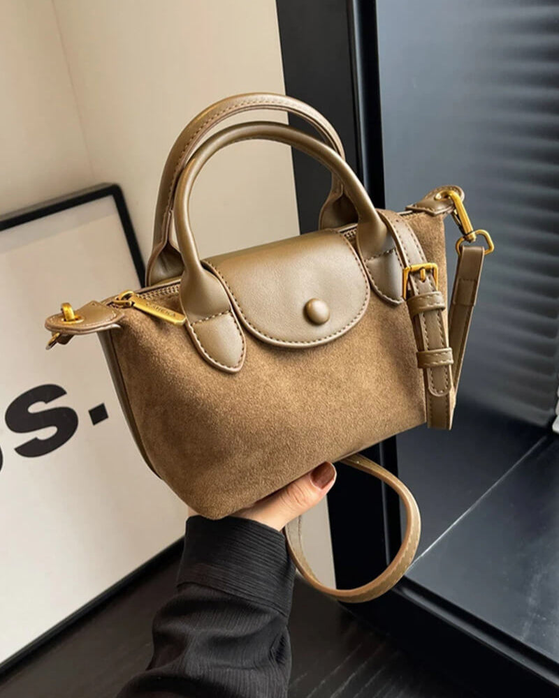 Zara - Vegan Leather and Suede Mini Bag