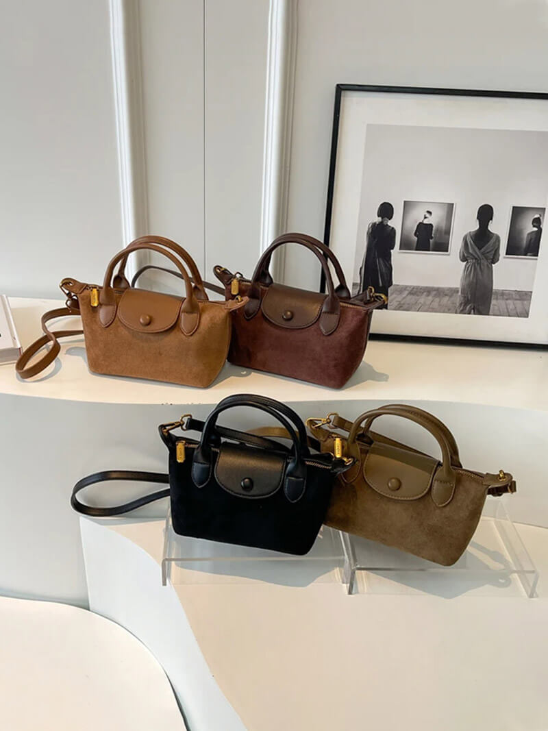 Zara - Vegan Leather and Suede Mini Bag