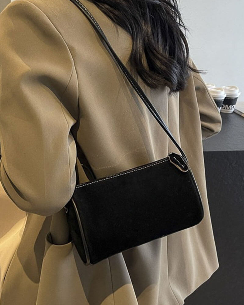 Luna - Suede Leather Shoulder Bag