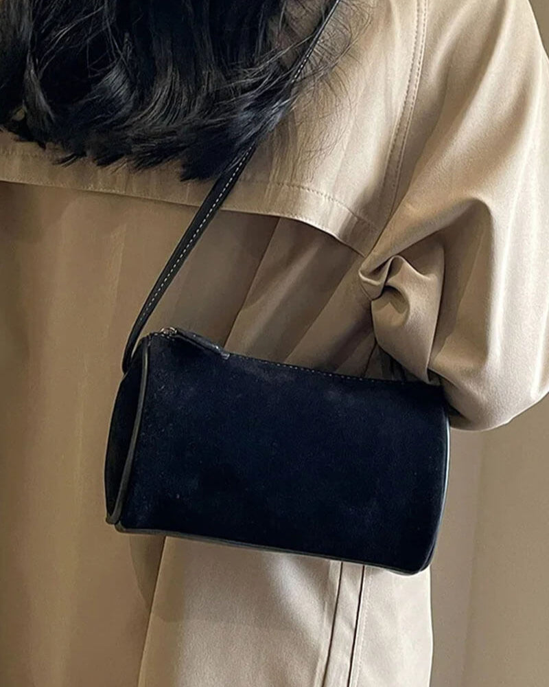 Luna - Suede Leather Shoulder Bag