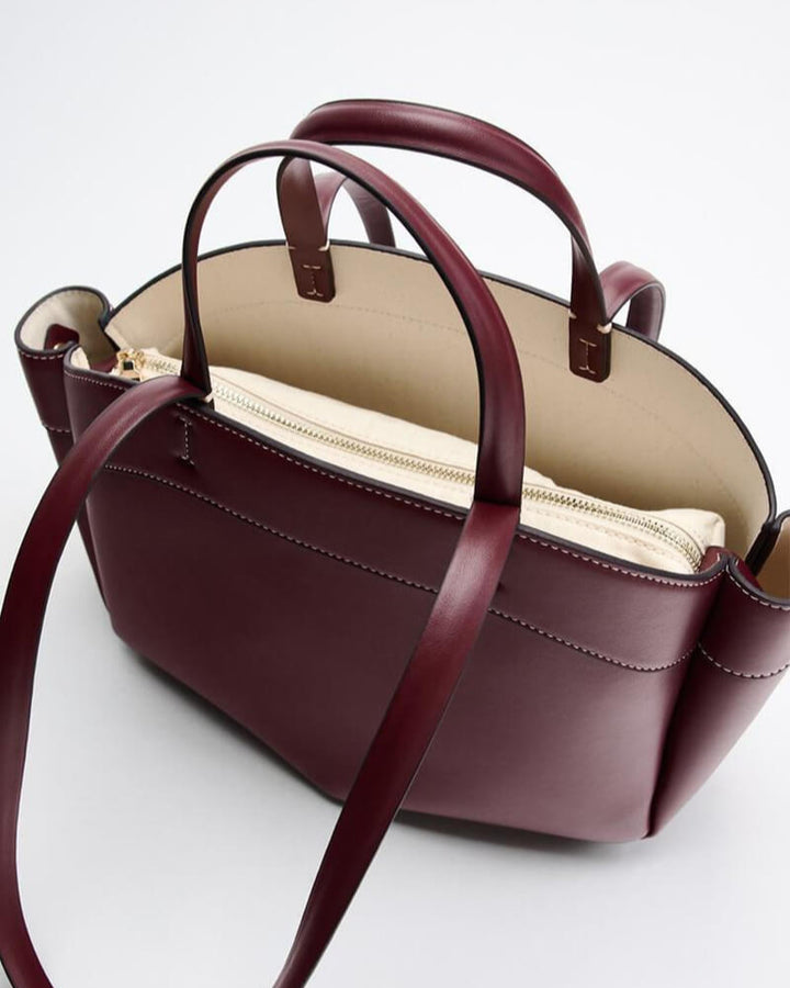 Grace - Faux Leather Shopper Bag