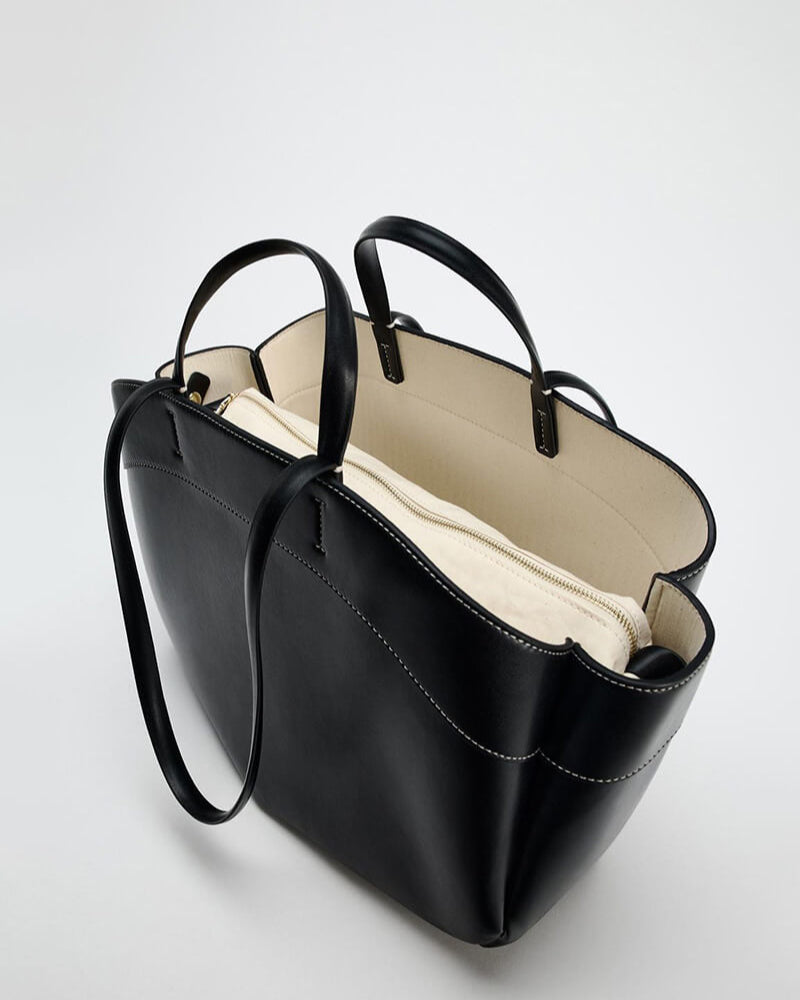 Grace - Faux Leather Shopper Bag