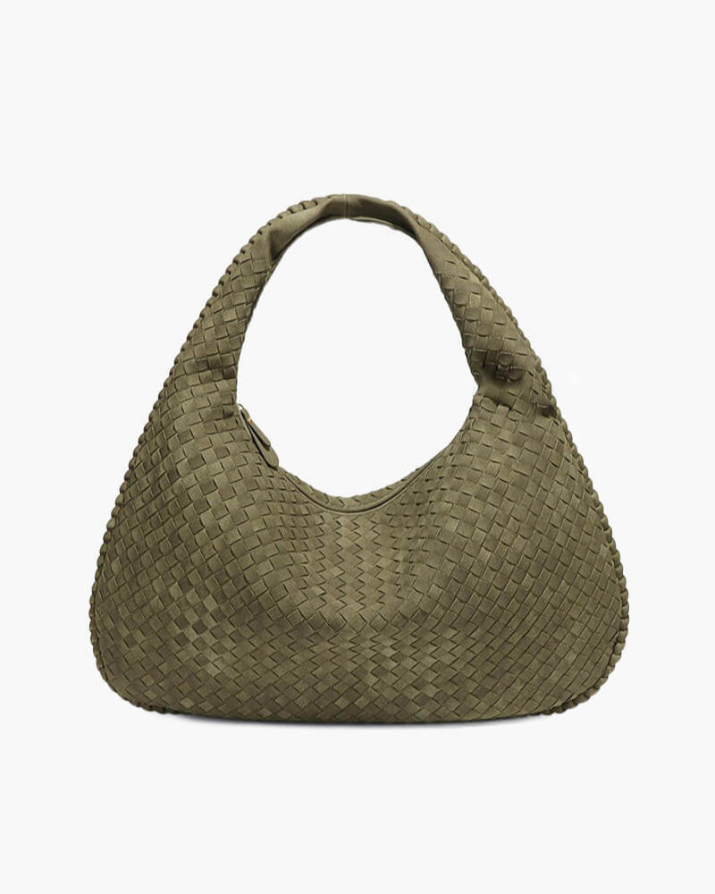 Isabella - Suede Woven Bag XL