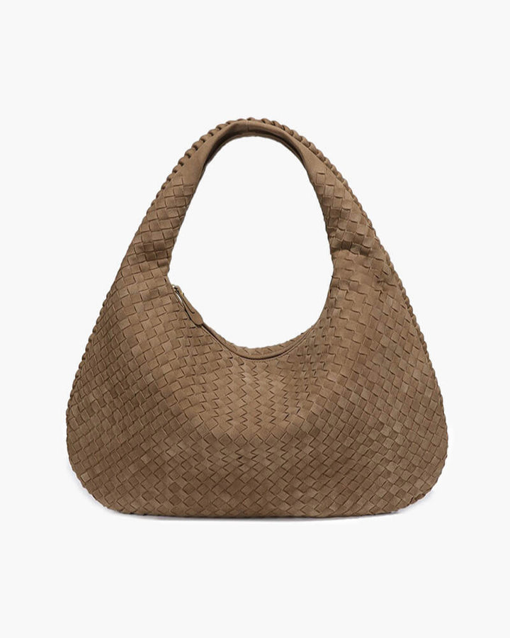 Isabella - Suede Woven Bag XL