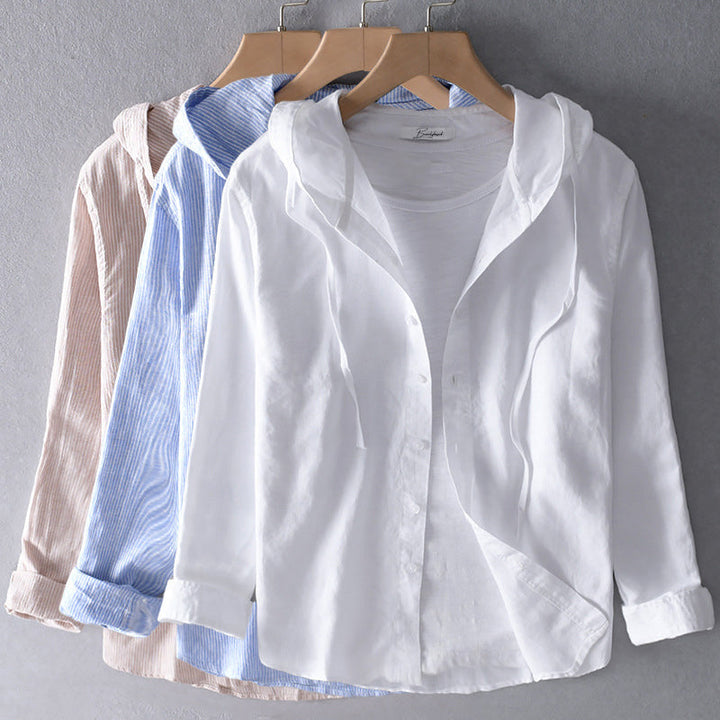 Catherine - Elegant Spring Hoodie Blouse