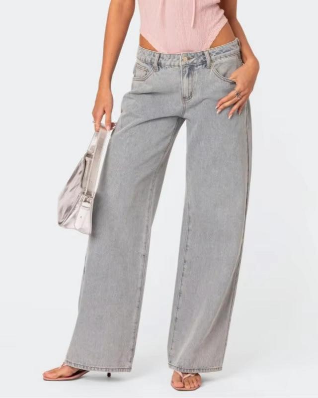 Lila - Bow-Tie Loose Fit Jeans