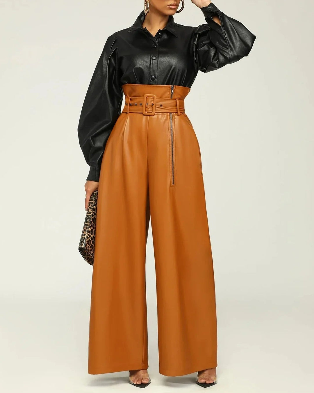 Sophie - PU Leather Pants