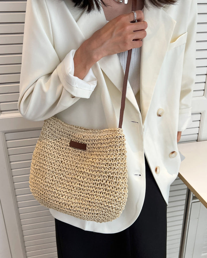 Elena - Woven Summer Shoulder Bag