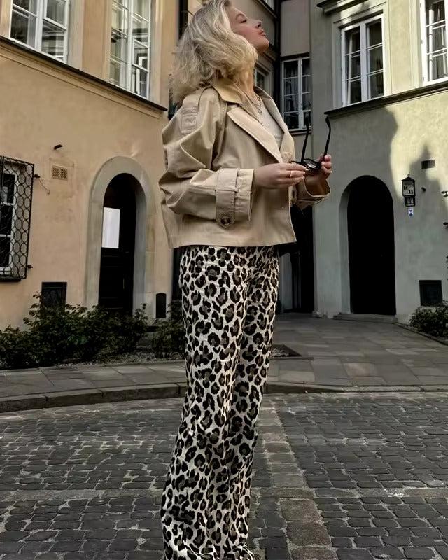 Naya - Leopard Print Jeans